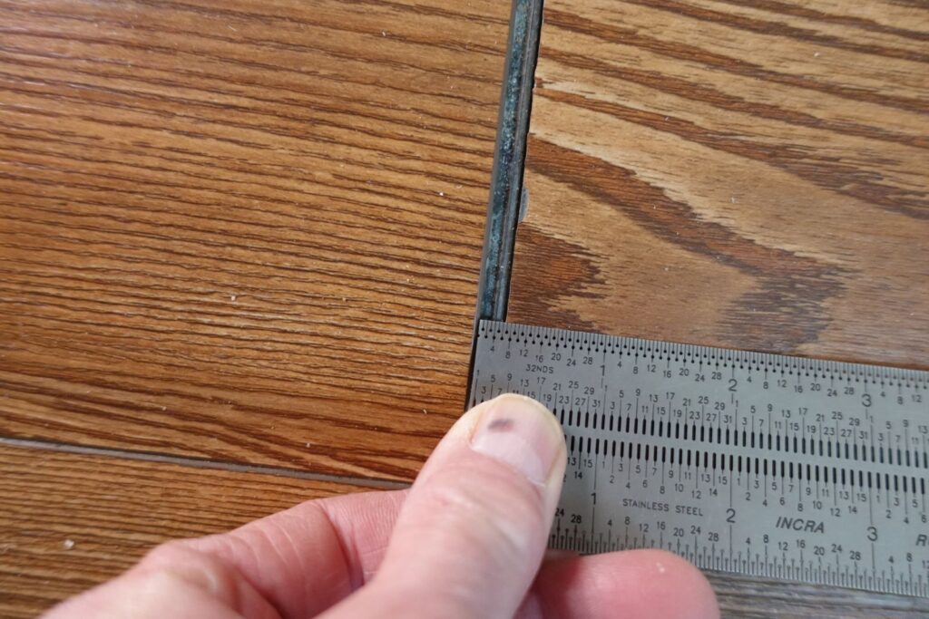 Vinyl Floor Installation and Inspection - End Joint Gap Debris Soil - NICFI